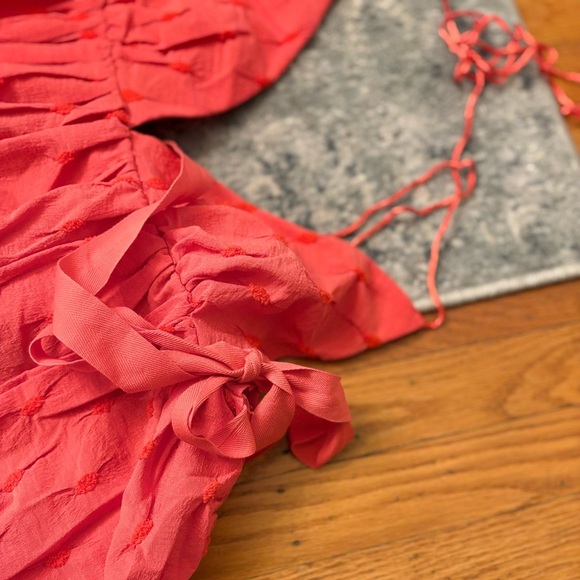 NWT! RARE! Free People Primmy Midi Dress, SZ Small in Ice Coral - Picture 10 of 15